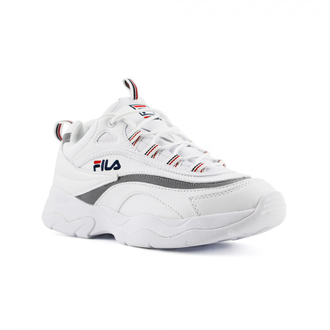 Кроссовки Fila Ray Бело-серебряные Tricolor (36-40)
