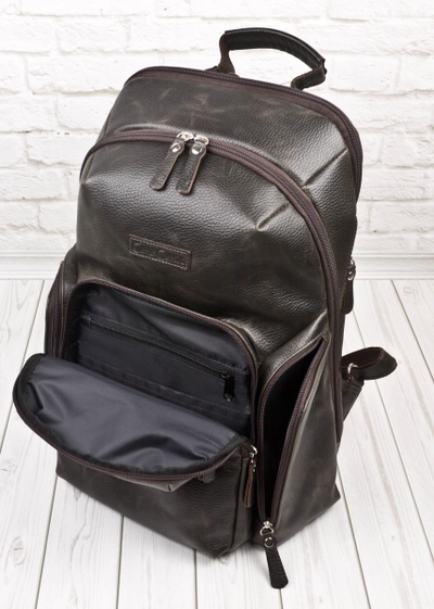 Кожаный рюкзак Bertario brown (арт. 3102-04)