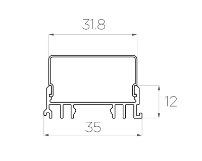 Алюминиевый профиль 4L-3612-S ANOD