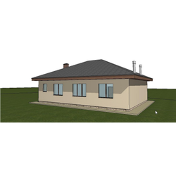 Одноэтажный дом с тремя спальнями 120м² (S43)