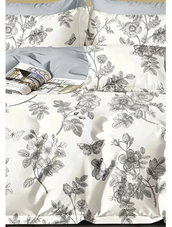 Постельное белье Cleo полутороспальное сатин 150х210х1 160х230х1 70х70х2 15/879-SK