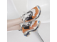 Кроссовки Balenciaga Triple S Orange Grey Black