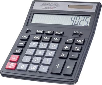 Настольный калькулятор Perfeo PF_A4025 (черный)