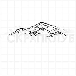 Штамп для скрапбукинга силуэт орла