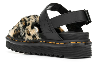 Босоножки Dr. Martens сандалии с леопардовым принтом