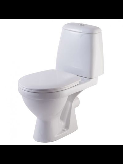 Унитаз ROSA Премьер ЛЮКС с горизонтальным выпуском нижн, сид. полип. м/лифт, 2-кн. арм