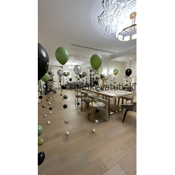 Оформление комнаты воздушными шарами цепочками с пузырями (50шт)