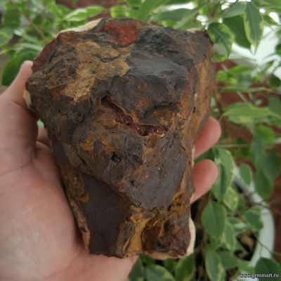 Кальцита, сферолиты на окисленной породе. Россия. 140*100*96мм