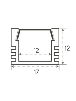 Алюминиевый профиль 4L-1712-SC ANOD КОМПЛЕКТНЫЙ SEASTAR