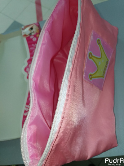 Косметичка на молнии с нашивкой "Маленькой принцессе"