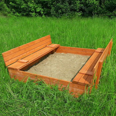 Песочница с крышкой Ладошки RussSport