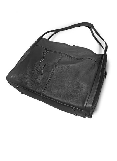 (АРТИКУЛ: 10035) СУМКА ЖЕНСКАЯ СРЕДНЕГО РАЗМЕРА, НАТУРАЛЬНАЯ КОЖА, ЧЕРНАЯ, РУЧКИ И РЕМЕНЬ ЧЕРЕЗ ПЛЕЧО