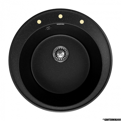 Керамическая кухонная мойка ZOX ZX-GM 08 круглая 510 мм