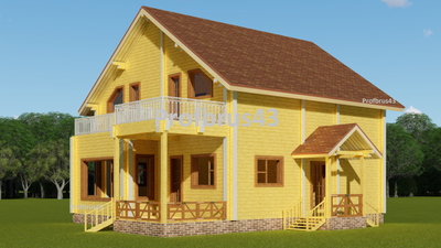 Домокомплект из клееного бруса "Нагорск", 157 м2