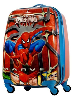 Детский чемодан Человек-паук (Spider-man) красный