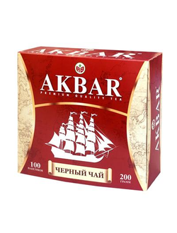 Чай Акбар черный 100 пакетиков