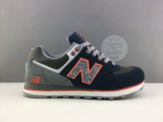 New Balance 574 PREMIUM NAVY BLUE GREY CORAL (36-37) Арт. 049M