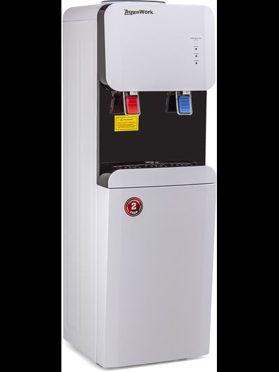 Кулер для воды Aqua Work 105-LDR бело-черный, с нагревом и электронным охлаждением