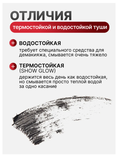 Термотушь для ресниц подкручивание объем удлинение OSCAR READY BelorDesign