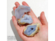 Сапфирин голубой агат дикие коллекционные камни, цена за штуку
