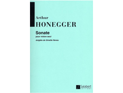 Honegger. Sonate pour violon seul