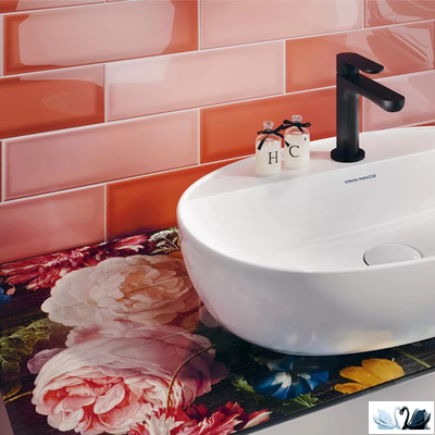 Керамическая плитка Kerama Marazzi Аккорд бордо грань 8.5x28.5 см глянцевый