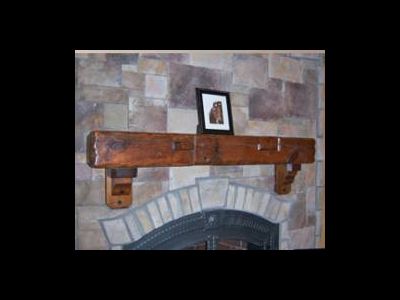 Каминная полка прямая