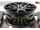 Комплект дисков R16 7,0J ET+40 5*100 Shogun RF-X Черный с полированными лучами и ободом (S220)