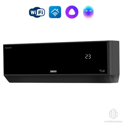 Сплит-система инверторного типа Zanussi Barocco DC Inverter Black ZACS/I-12 HB-BLACK/A23/N8