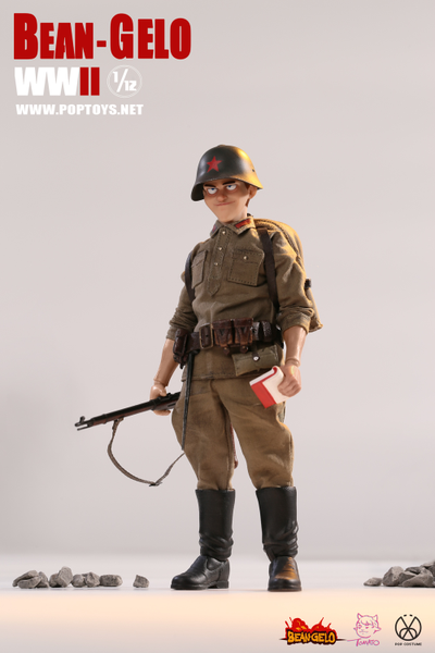 Красноармеец Антон (диверсант) - КОЛЛЕКЦИОННАЯ ФИГУРКА 1/12 Bean Gelo series - Anton (BGS022) - POPTOYS