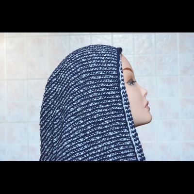 Итальянский шарф восьмерка Vizio 143 S 8 синий с белым