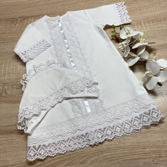 Крестильный набор Маргарита. Платье. фото №2