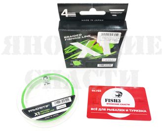 Шнур Favorite X1 PE 4x 150m (light green) #2.5/0.26mm 16.4kg/35lb