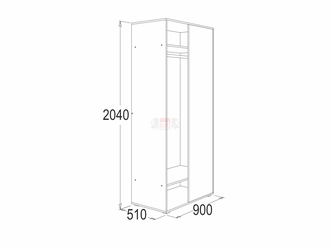 ШКАФ УГЛОВОЙ СТЫКОВОЧНЫЙ ОМЕГА-16