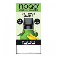 Картридж NOQO Basic Pod Зеленое Манго Затяжек 1500