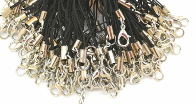 Основа для брелока на нитке с карабином