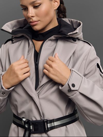 Плащ Palletoque Серый