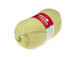 Пряжа Подмосковная для вязания 50% шерсть, 50% акрил. Длина нити и вес: Моток 100 грамм, 250 метров  цвет    св.фисташка 3174