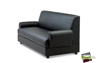 M3-2 МАТРИКС Диван трехместный (Ecotex 3001) чёрный
