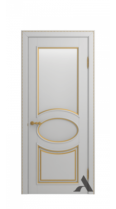 Лацио (Эмаль белая патина золото)