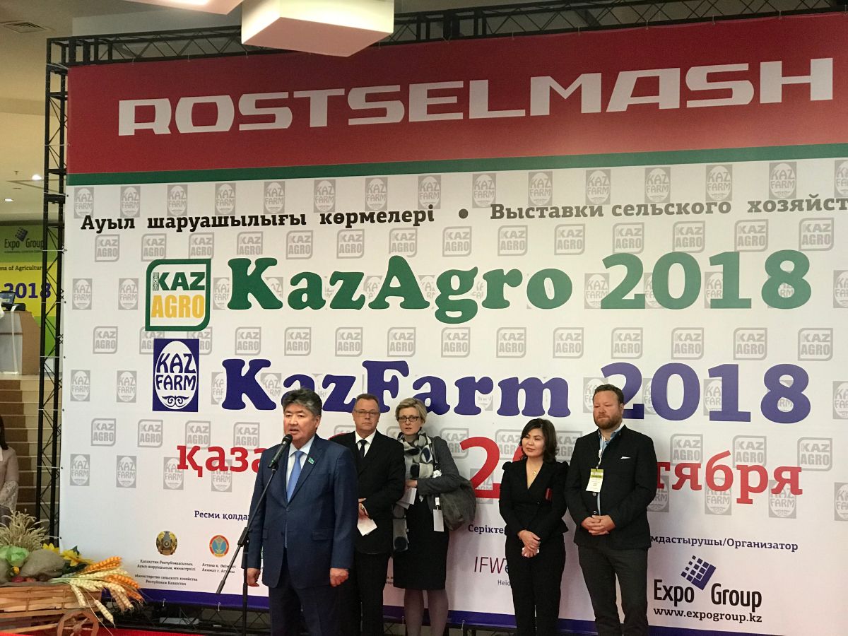 На выставке «КазАгро/КазФерма 2018» более 300 компаний представили свои новейшие технологии и продук