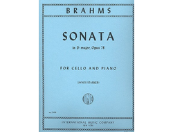 Brahms Sonata D major op.78, arranged for violoncello  and piano