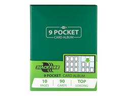 Альбом для карт "Blackfire" cо встроенными листами 3х3 - Green