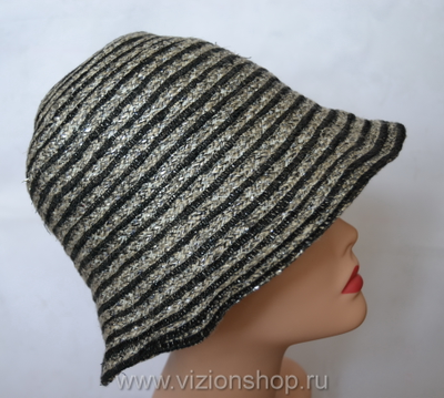 женская летняя вязаная шляпа из льна