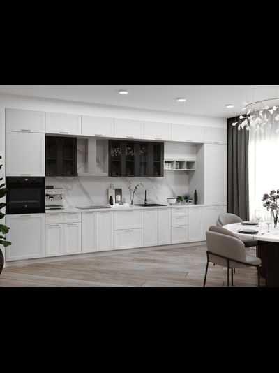 Кухня «Квадро» Оливково-зеленый  модульная кухня