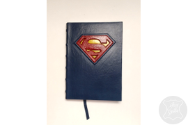 Мужской кожаный ежедневник "Супермэн", оригинальный подарок
