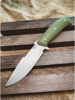 нож Егерь сталь AUS10, рукоять G10, цвет олива