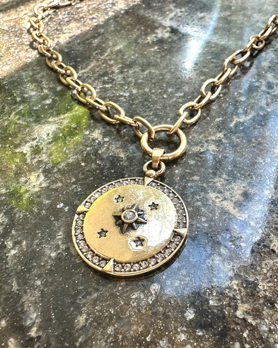 Колье "Звездное небо" цвет золото A&C(Норвегия)