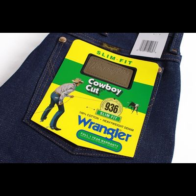 Джинсы 936 Wrangler® Cowboy Cut® узкий (жёсткие)
