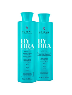 Набор кератинового выпрямления Hydra Korban 1000 мл